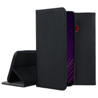 Кожен калъф тефтер и стойка Magnetic FLEXI Book Style за Samsung Galaxy A20s A207F черен 